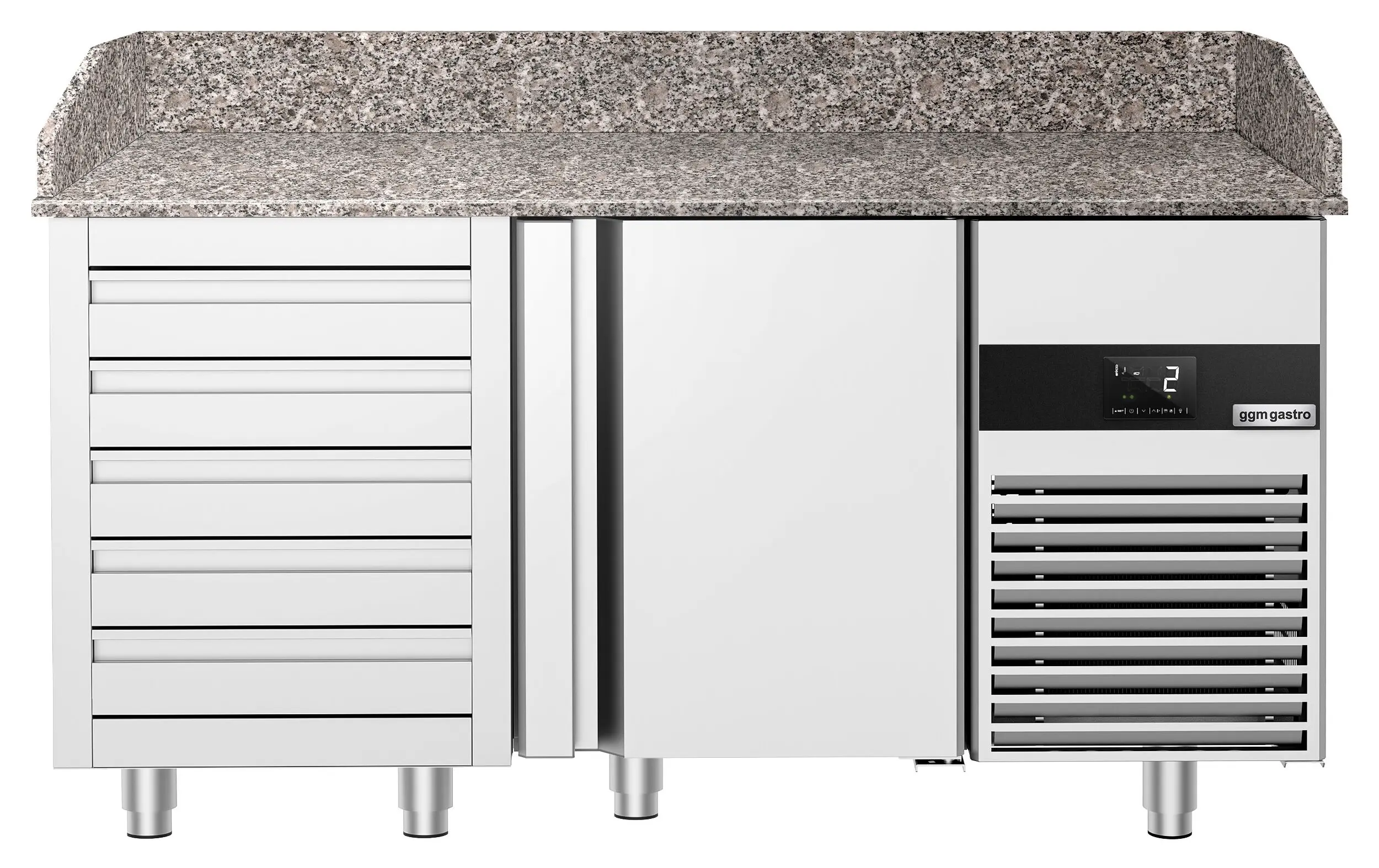 Masa frigorifica pentru pizza GGM Gastro POF158S-EF (Inox) - 2