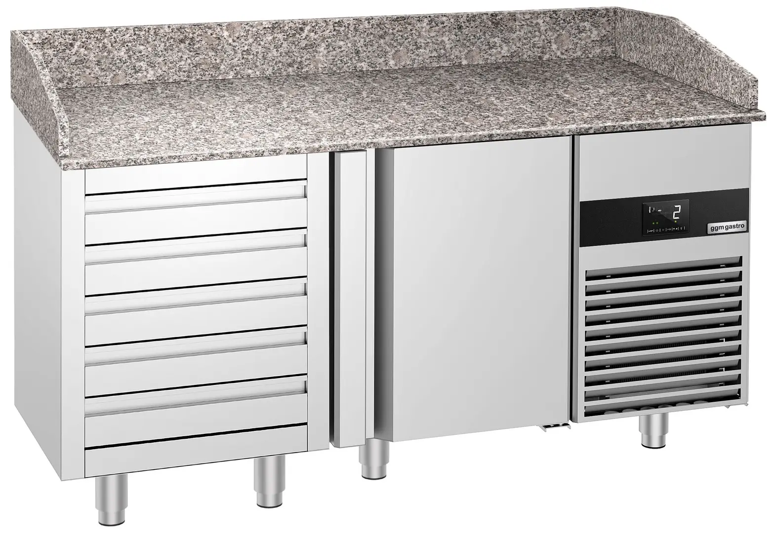 Masa frigorifica pentru pizza GGM Gastro POF158S-EF (Inox)