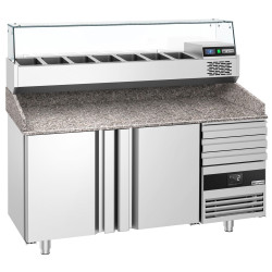 Холодильный стол для пиццы GGM Gastro POF168S-EF#AGF164N (Inox) Thumb