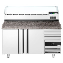 Холодильный стол для пиццы GGM Gastro POF168S-EF#AGF164N (Inox) Thumb