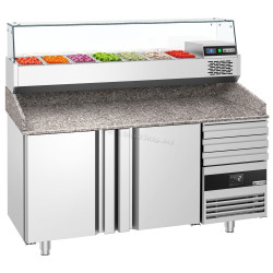 Холодильный стол для пиццы GGM Gastro POF168S-EF#AGF164N (Inox)