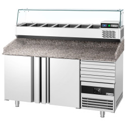 Холодильный стол для пиццы GGM Gastro POF168S-EF#AGF164N (Inox) Thumb