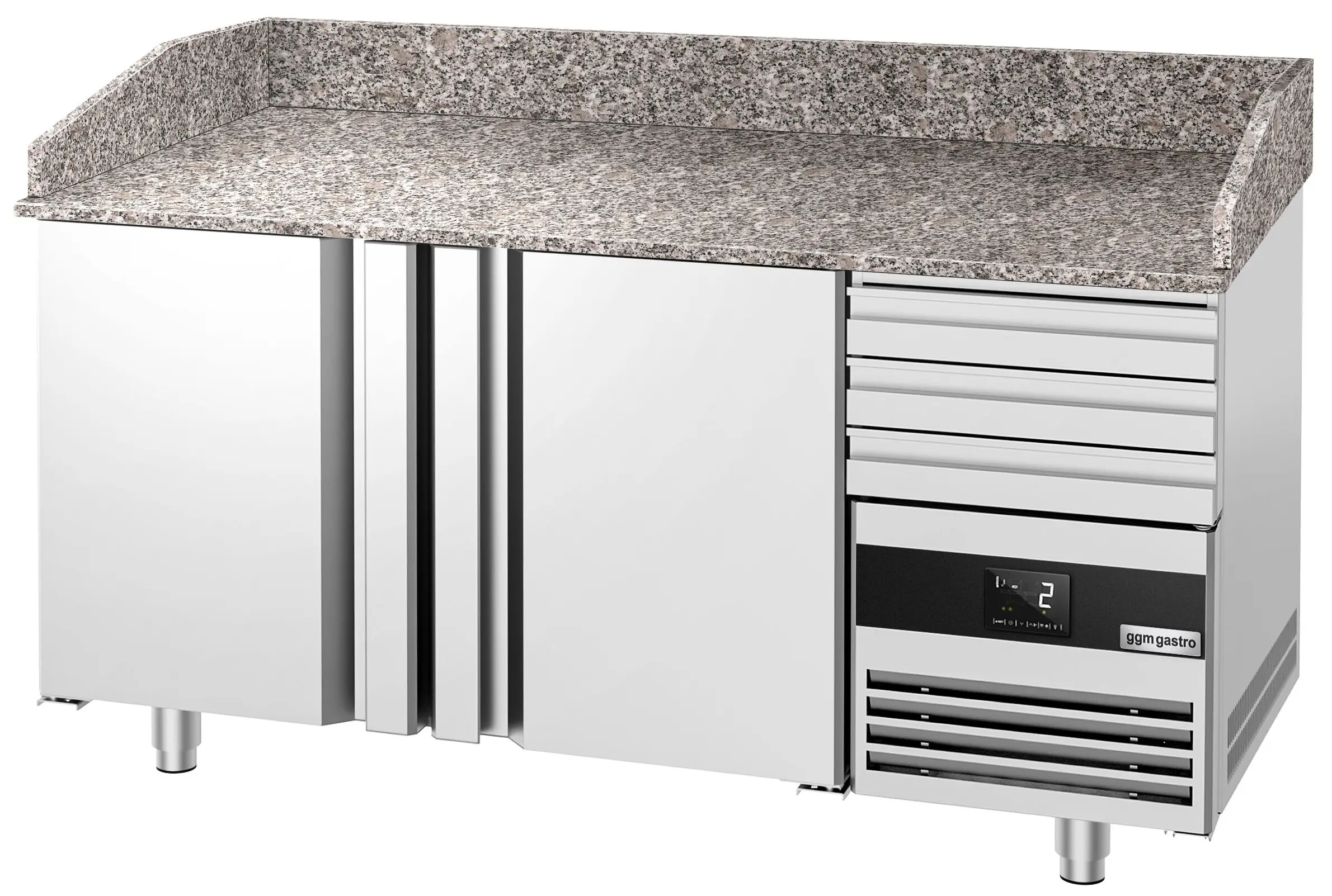 Холодильный стол для пиццы GGM Gastro POF168S-EF (Inox) - 3