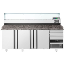Masa frigorifica pentru pizza GGM Gastro POF2158S-EF#AGF214N (Inox) Thumb