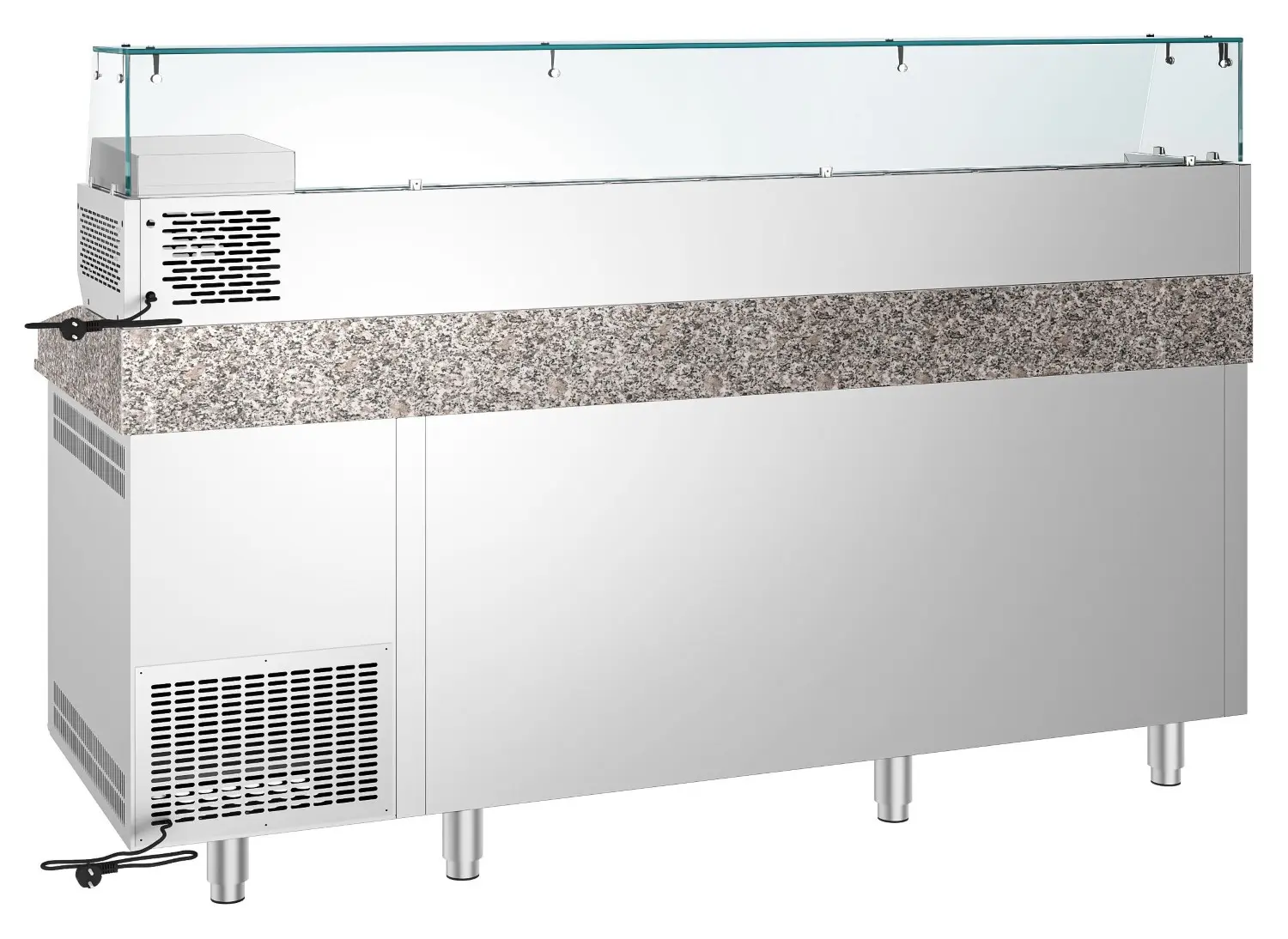 Masa frigorifica pentru pizza GGM Gastro POF2158S-EF#AGF214N (Inox) - 4