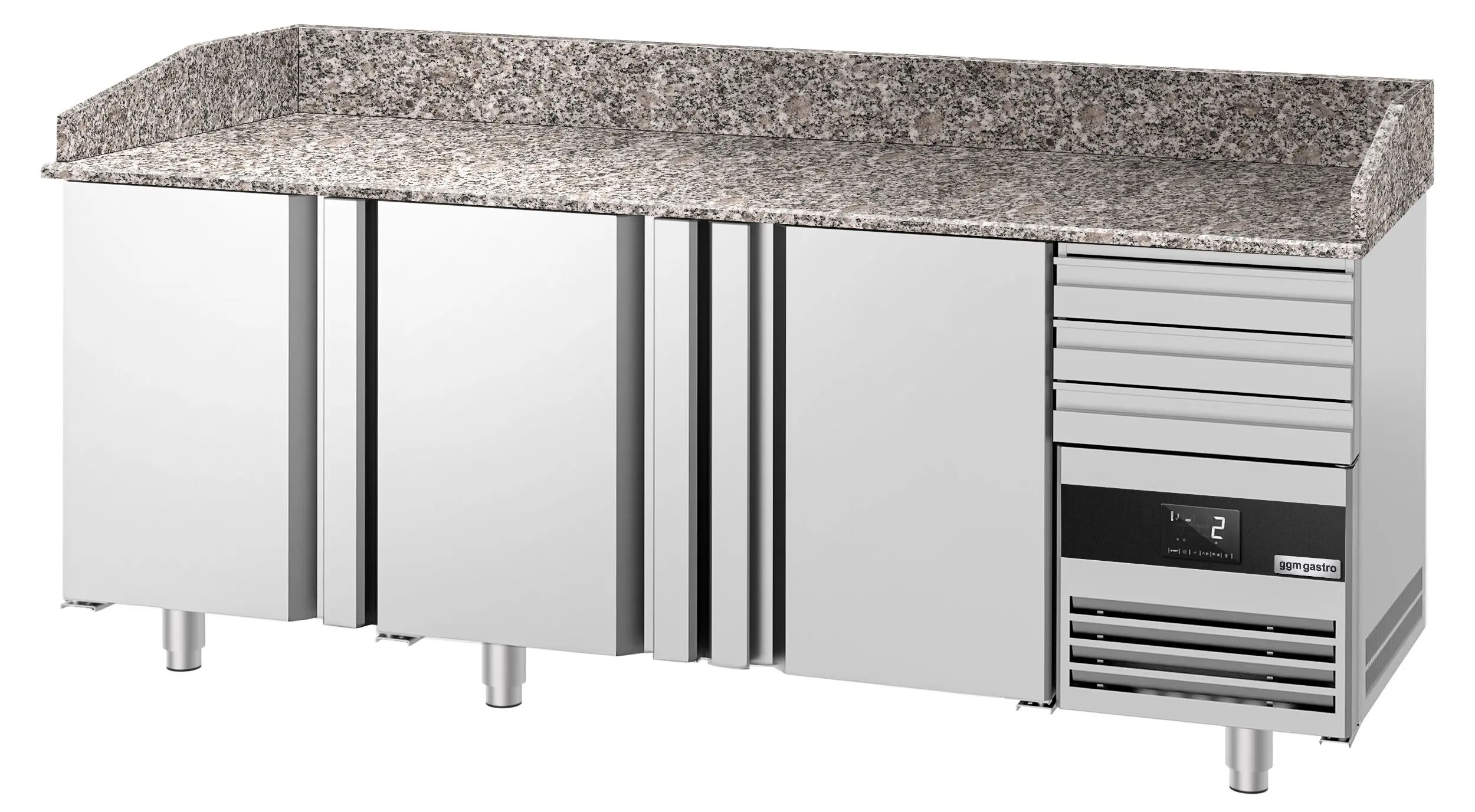 Masa frigorifica pentru pizza GGM Gastro POF2158S-EF (Inox) - 3