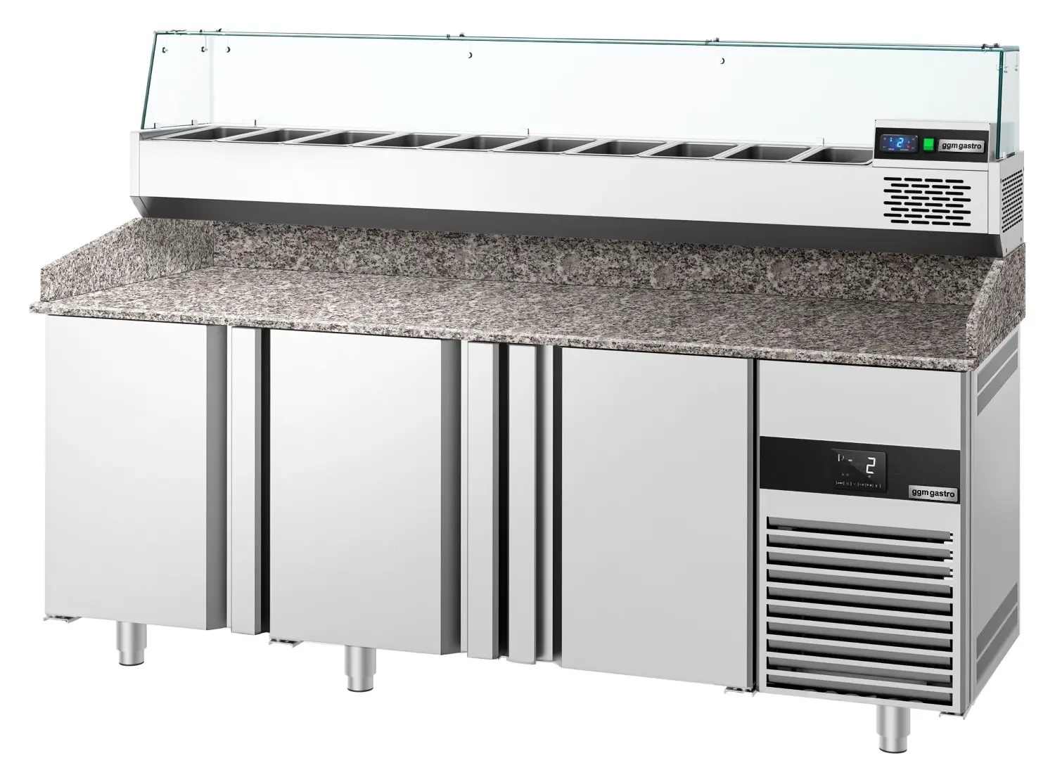 Masa frigorifica pentru pizza GGM Gastro POF218-EF#AGF204N (Inox) - 3