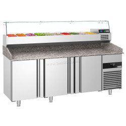 Masa frigorifica pentru pizza GGM Gastro POF218-EF#AGF204N (Inox)