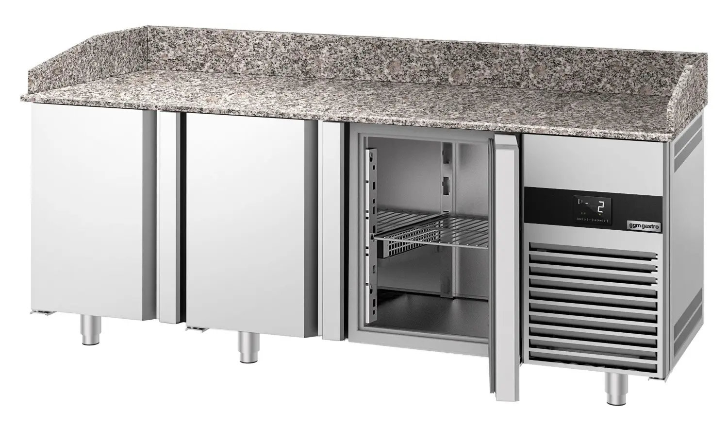 Masa frigorifica pentru pizza GGM Gastro POF218-EF (Inox) - 4