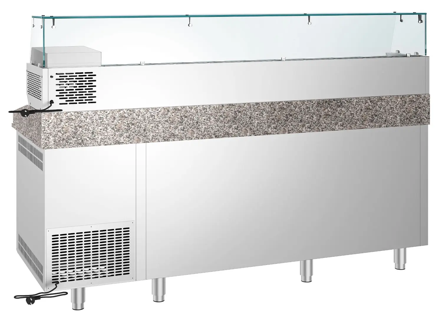 Masa frigorifica pentru pizza GGM Gastro POF218S-EF#AGF204N (Inox) - 4