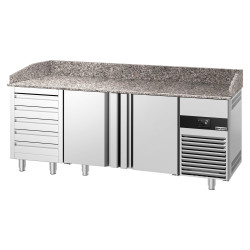 Masa frigorifica pentru pizza GGM Gastro POF218S-EF (Inox) Thumb