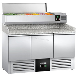 Холодильный стол для пиццы GGM Gastro POG147ND#AGG143END (Inox)
