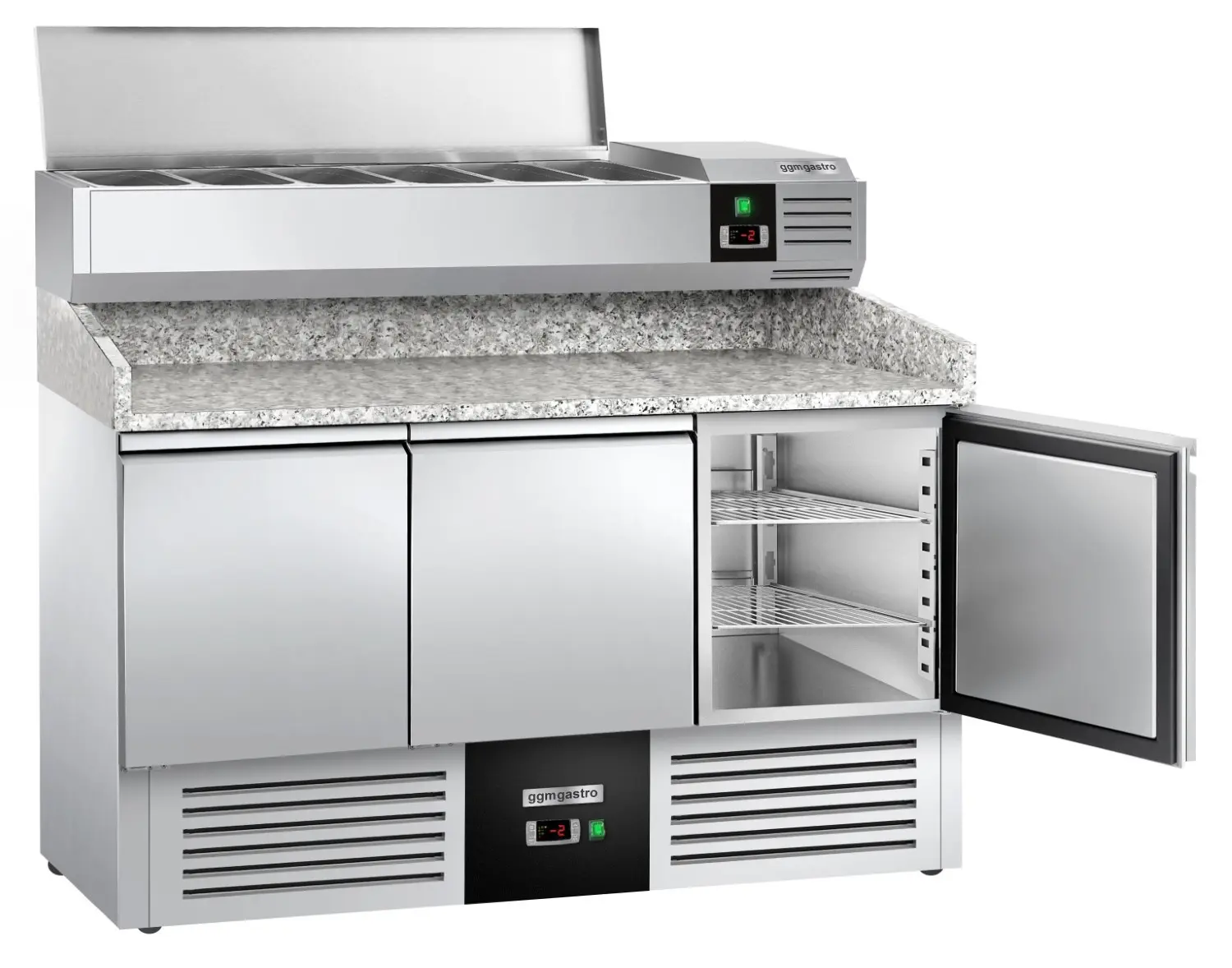 Холодильный стол для пиццы GGM Gastro POG147ND#AGG143END (Inox) - 4