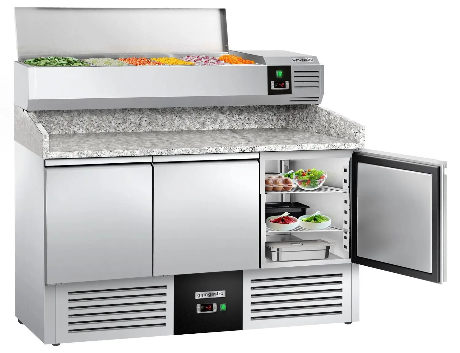 Холодильный стол для пиццы GGM Gastro POG147ND#AGG143END (Inox) - 5