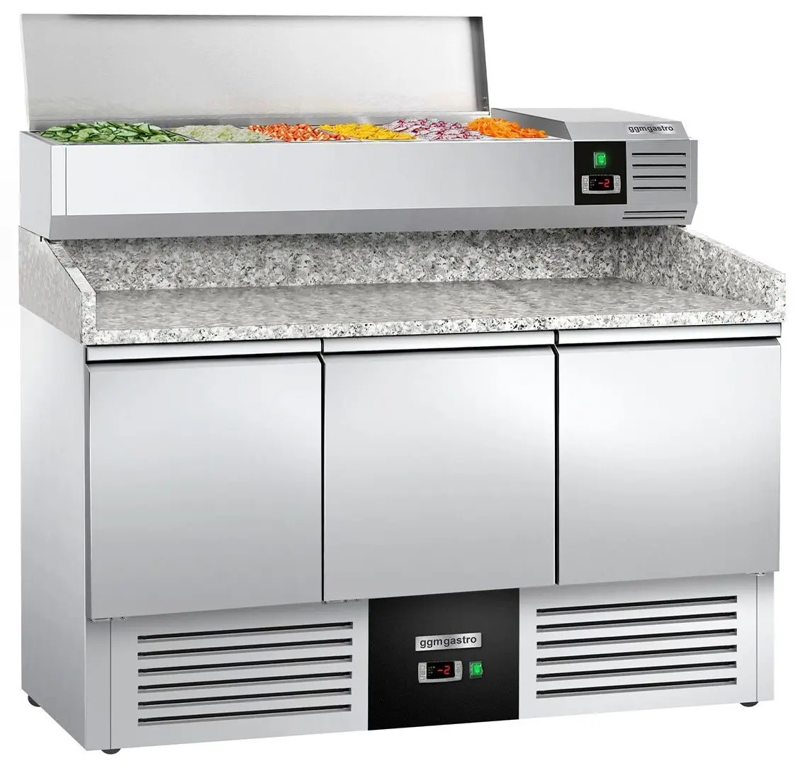 Холодильный стол для пиццы GGM Gastro POG147ND#AGG143END (Inox)