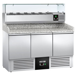Холодильный стол для пиццы GGM Gastro POG147ND#AGG143ND (Inox) Thumb