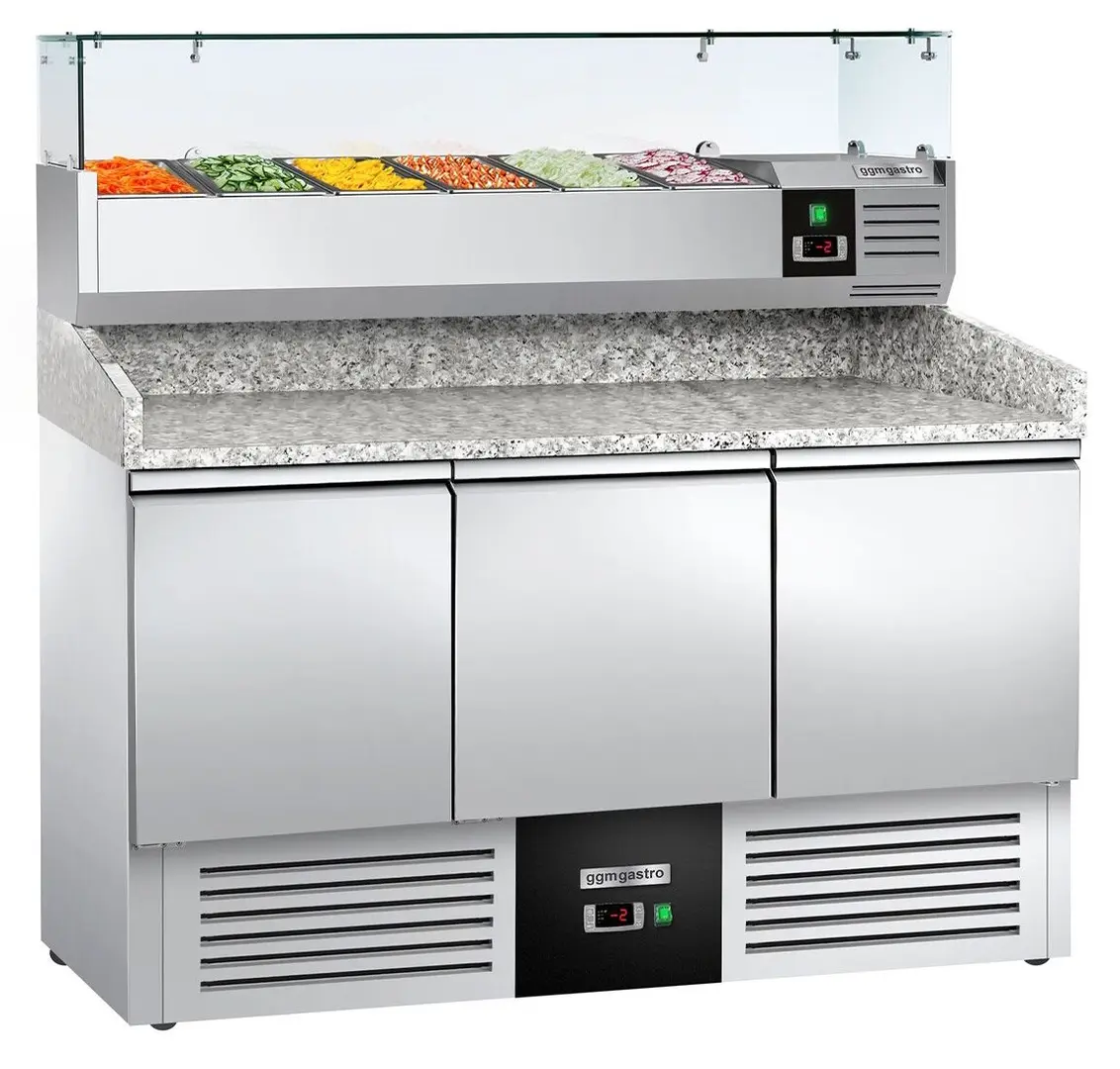 Холодильный стол для пиццы GGM Gastro POG147ND#AGG143ND (Inox)