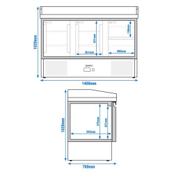 Masa frigorifica pentru pizza GGM Gastro POG147ND#SBG1212#07 (Inox) Thumb