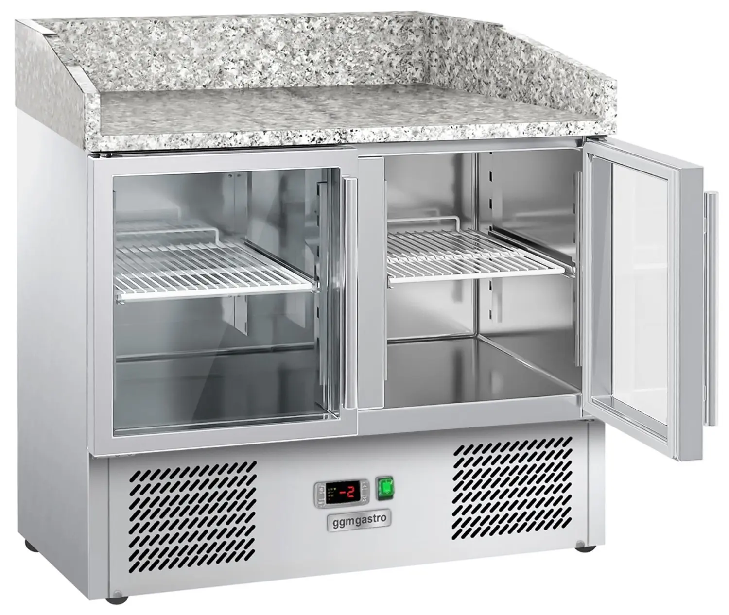 Холодильный стол для пиццы GGM Gastro POG97ND#2#GT#07 (Inox) - 2