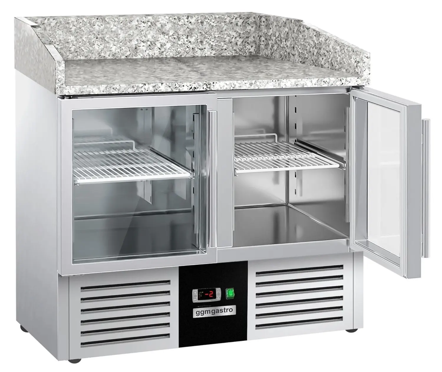 Холодильный стол для пиццы GGM Gastro POG97ND#2#GT (Inox) - 2