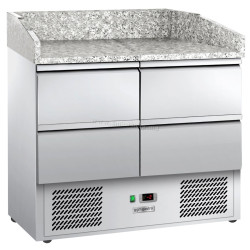 Masa frigorifica pentru pizza GGM Gastro POG97ND#2#SBG1212#07 (Inox)