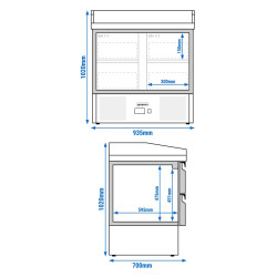 Masa frigorifica pentru pizza GGM Gastro POG97ND#2#SBG1212#07 (Inox) Thumb