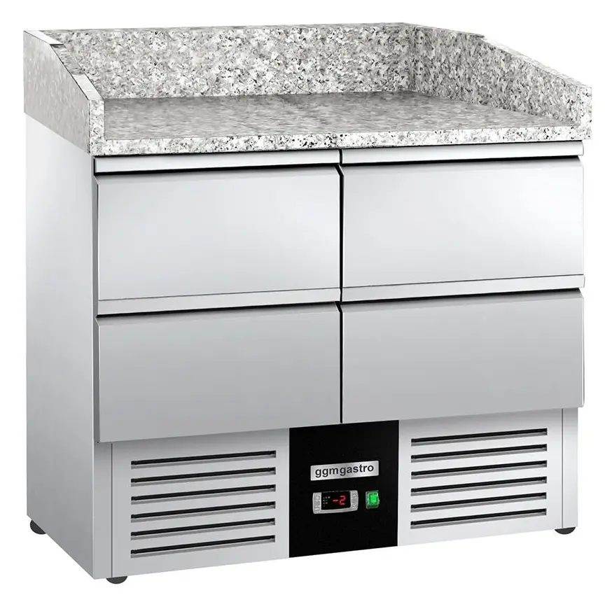 Masa frigorifica pentru pizza GGM Gastro POG97ND#2#SBG1212 (Inox)