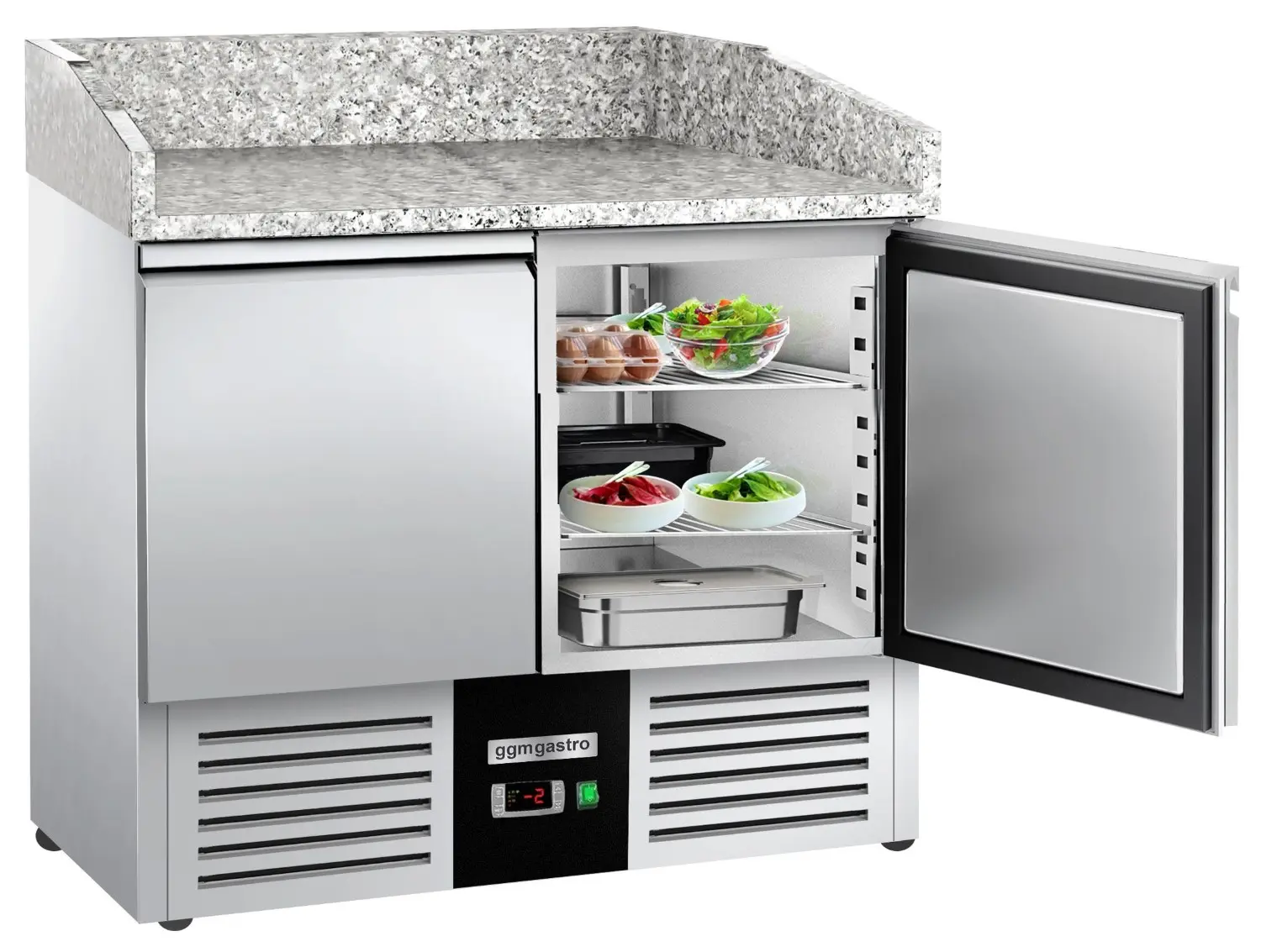 Masa frigorifica pentru pizza GGM Gastro POG97ND (Inox) - 3