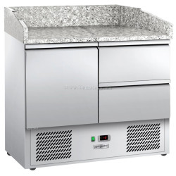 Masa frigorifica pentru pizza GGM Gastro POG97ND#SBG1212#07 (Inox)