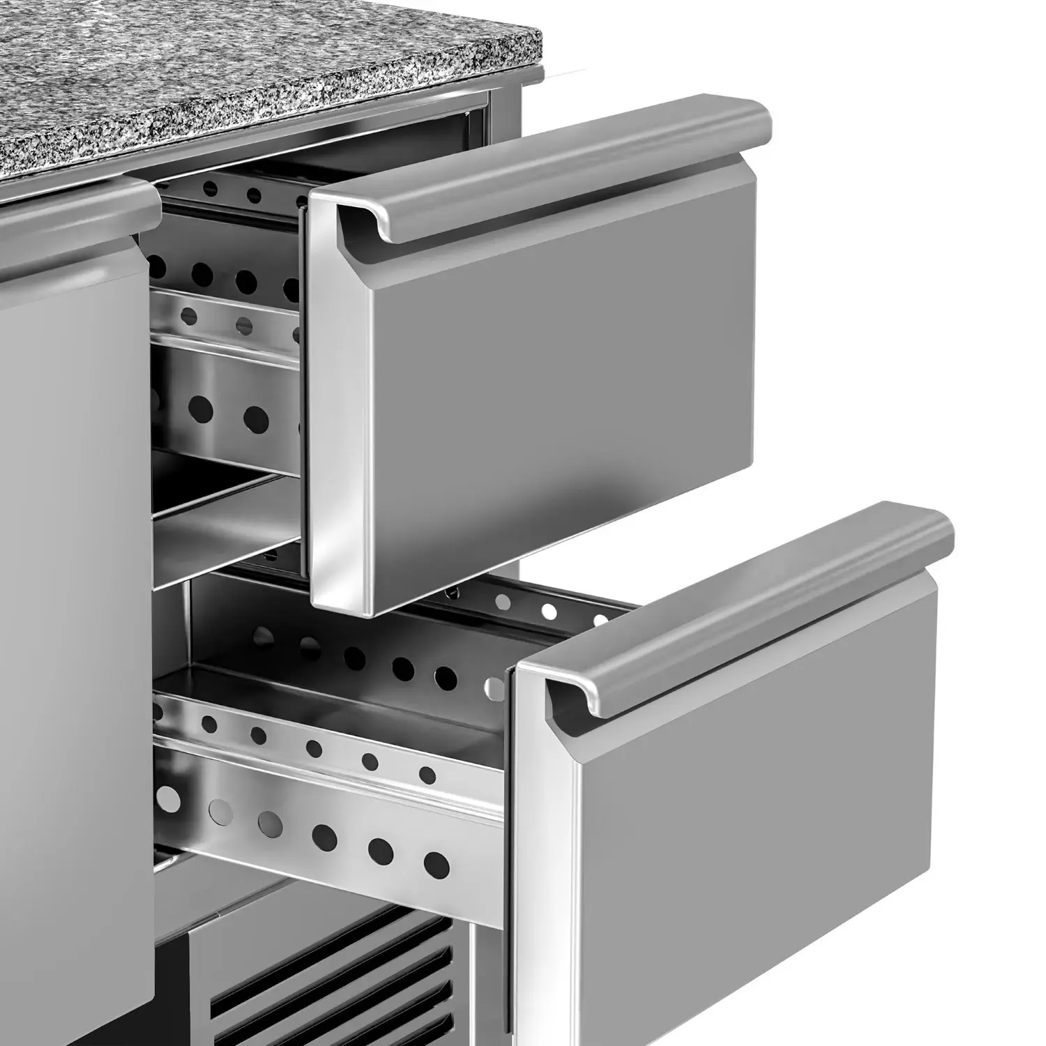 Холодильный стол для пиццы GGM Gastro POG97ND#SBG1212 (Inox) - 3
