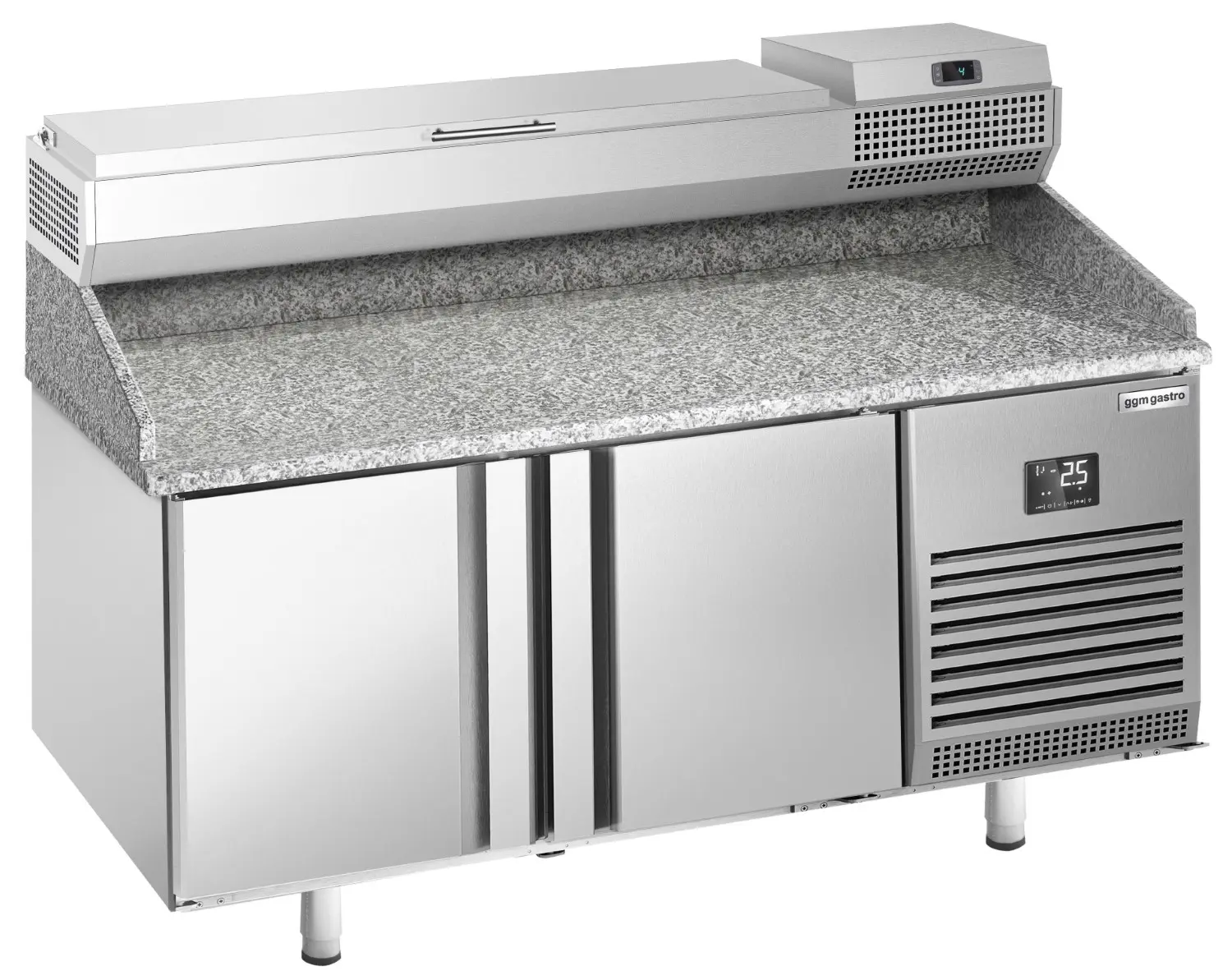 Masa frigorifica pentru pizza GGM Gastro POI157#AEI153 (Inox) - 2
