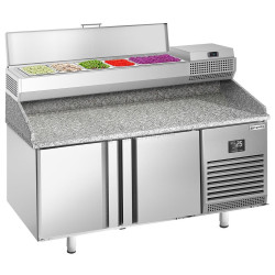 Masa frigorifica pentru pizza GGM Gastro POI157#AEI153 (Inox)