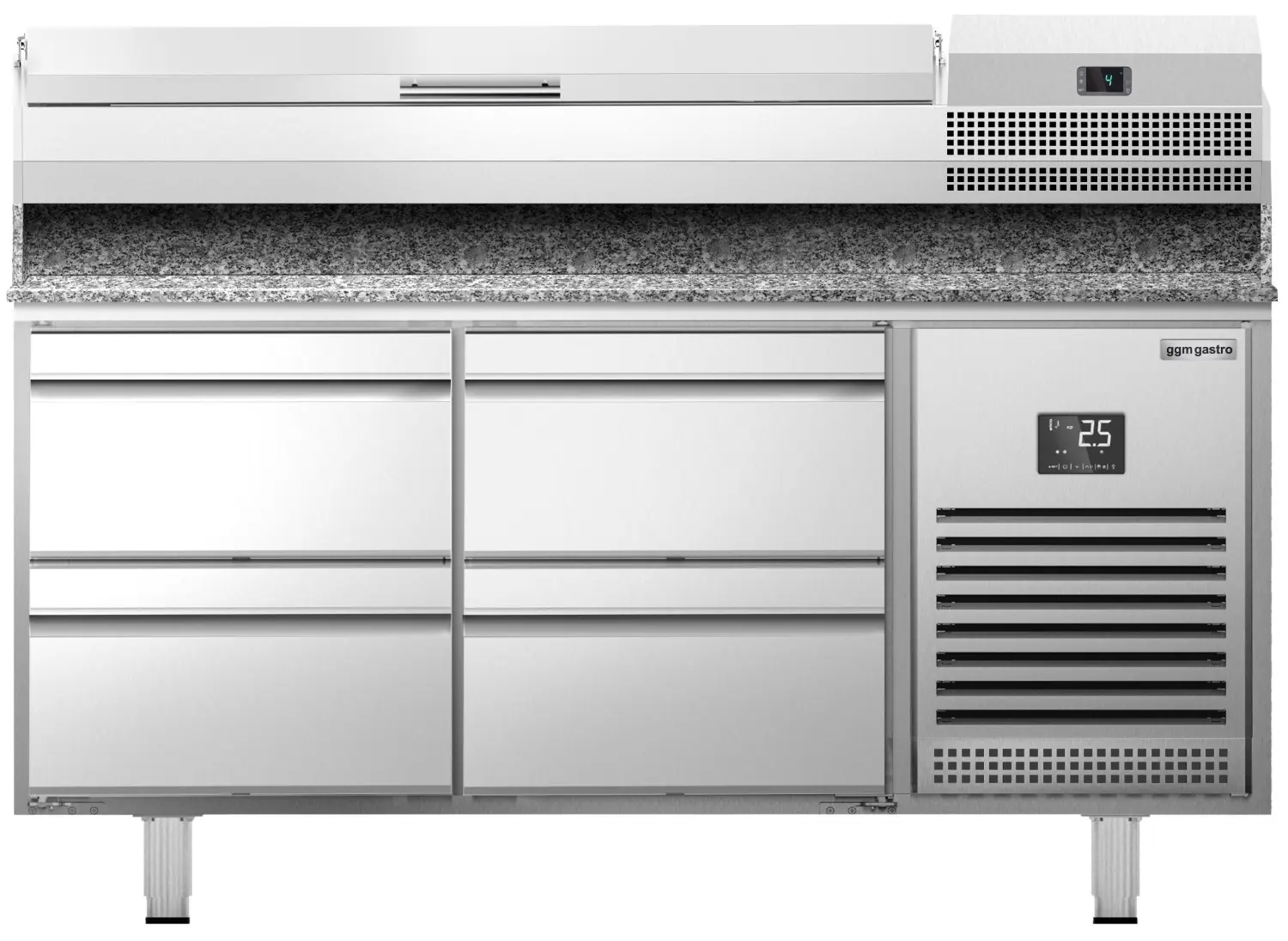 Masa frigorifica pentru pizza GGM Gastro POI157S1212#AEI153 (Inox) - 3