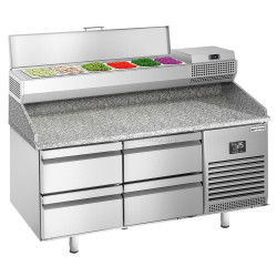 Masa frigorifica pentru pizza GGM Gastro POI157S1212#AEI153 (Inox)