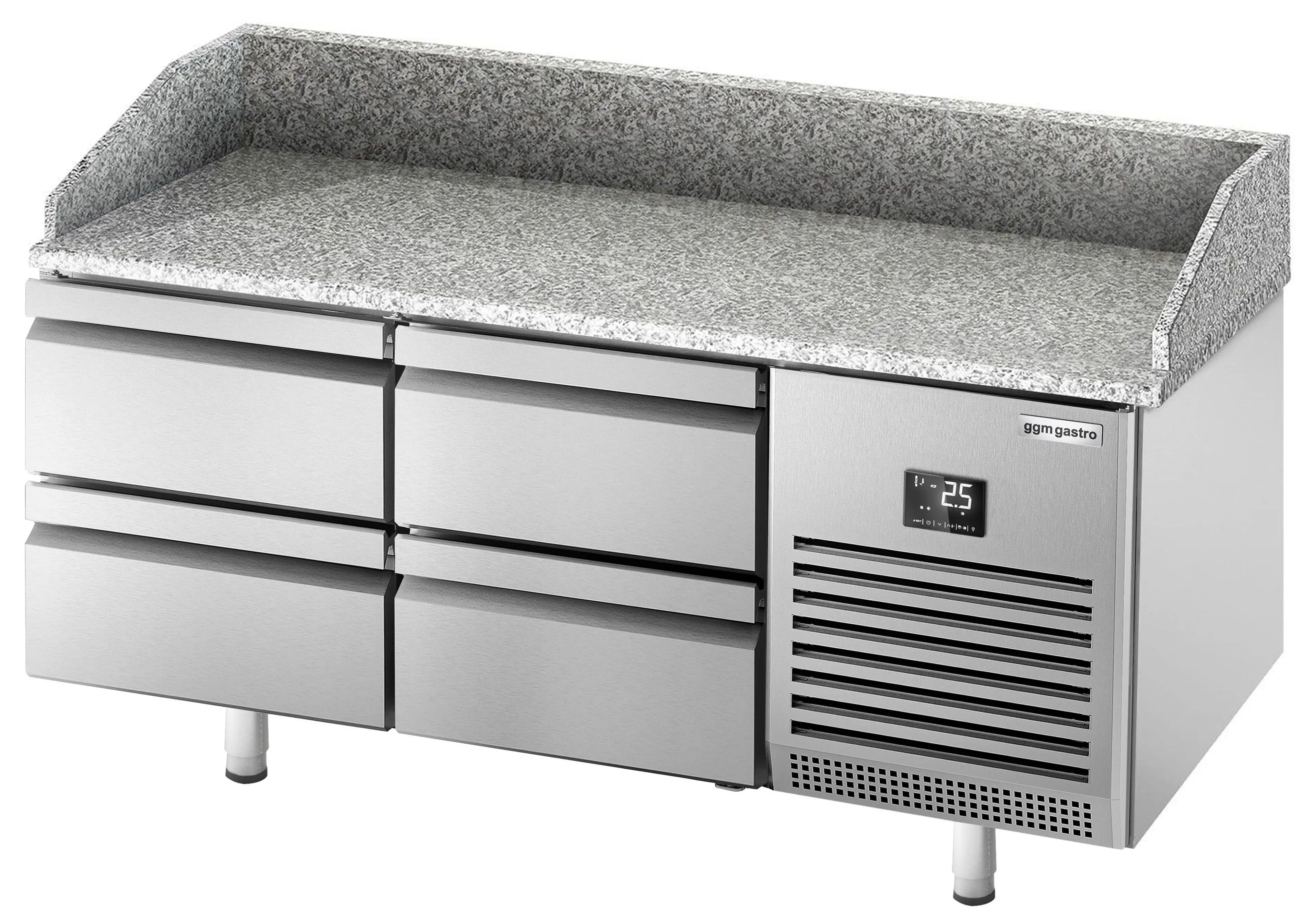 Masa frigorifica pentru pizza GGM Gastro POI157S1212 (Inox) - 3