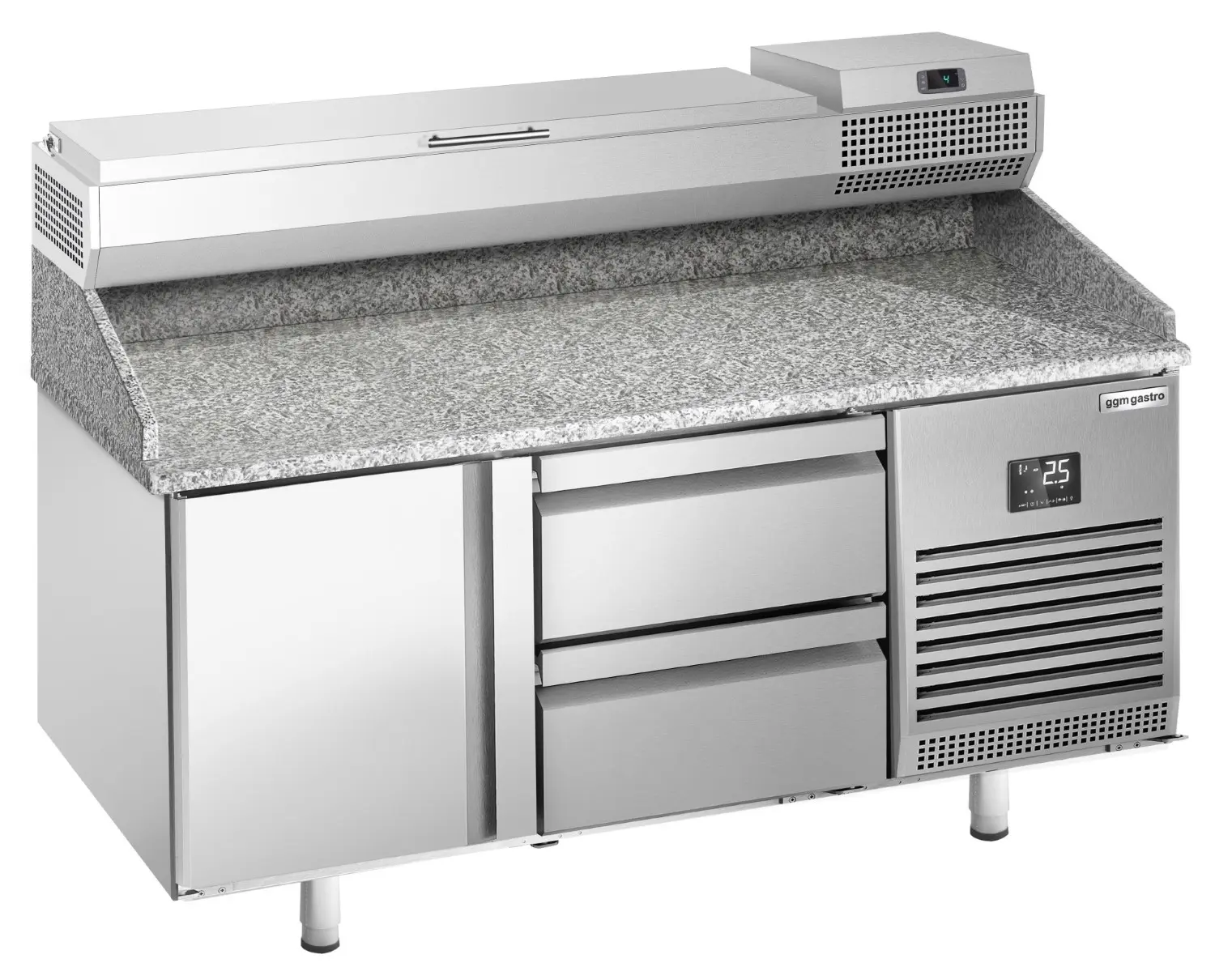 Masa frigorifica pentru pizza GGM Gastro POI157T1S1212#AEI153 (Inox) - 2
