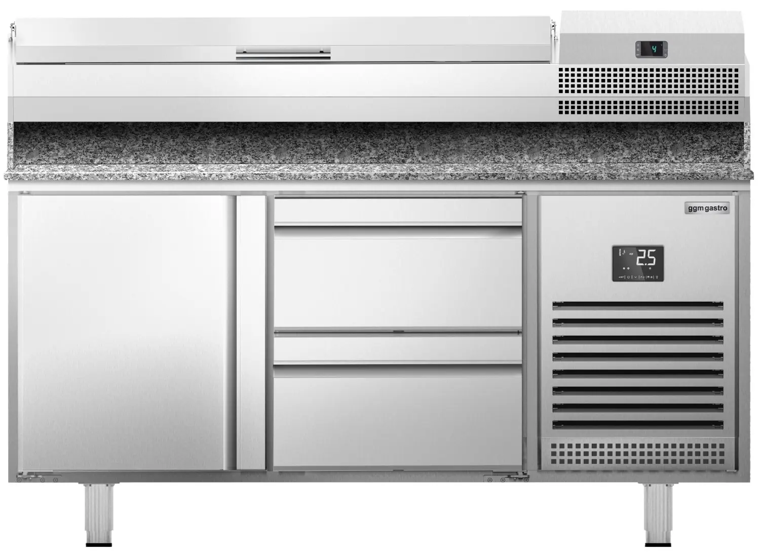 Masa frigorifica pentru pizza GGM Gastro POI157T1S1212#AEI153 (Inox) - 3