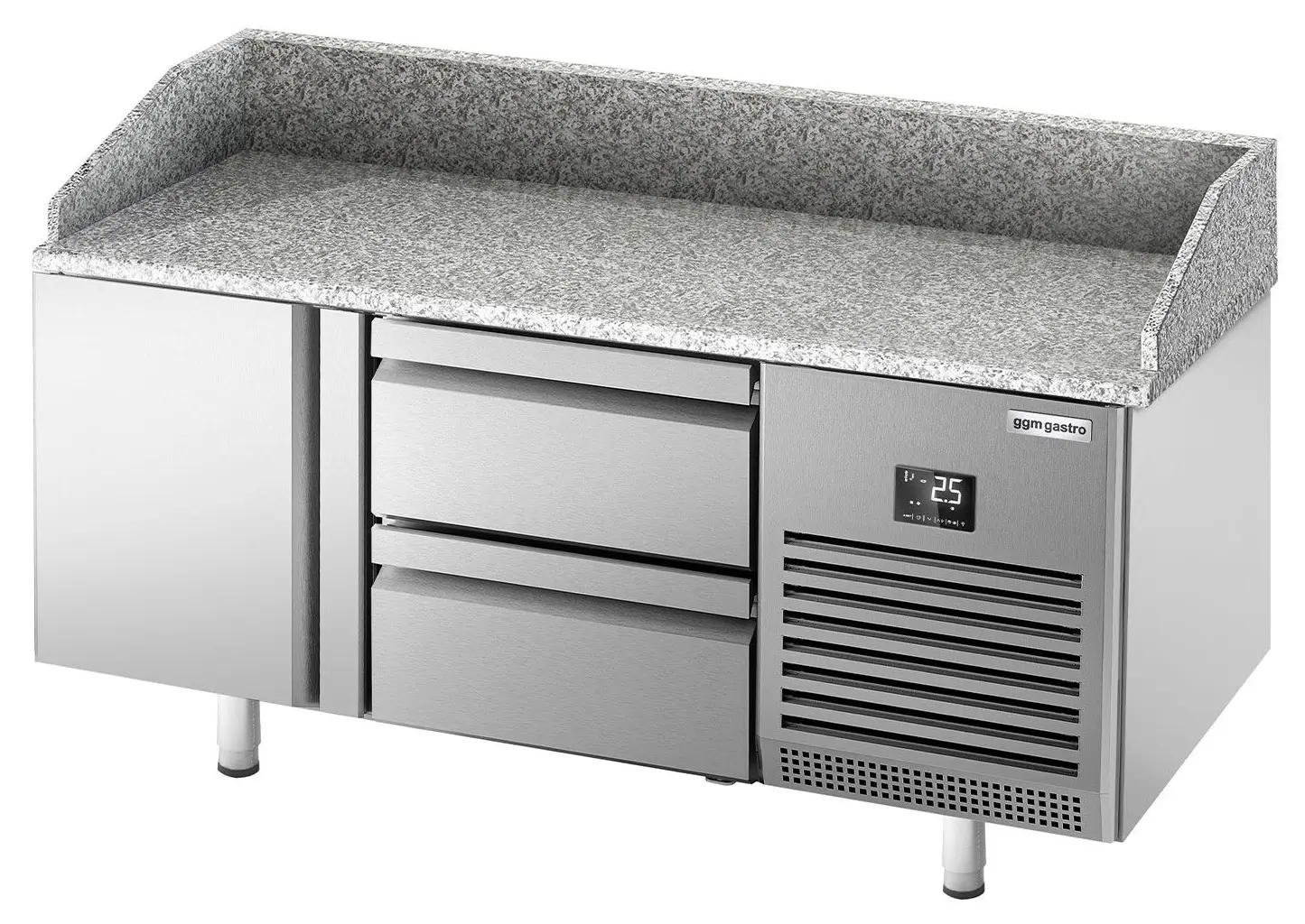 Masa frigorifica pentru pizza GGM Gastro POI157T1S1212 (Inox) - 3