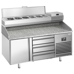 Холодильный стол для пиццы GGM Gastro POI157T1S1313#AEI153 (Inox) Thumb