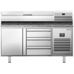 Холодильный стол для пиццы GGM Gastro POI157T1S1313#AEI153 (Inox) Thumb