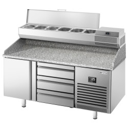 Холодильный стол для пиццы GGM Gastro POI157T1S1313#AEI153 (Inox) Thumb