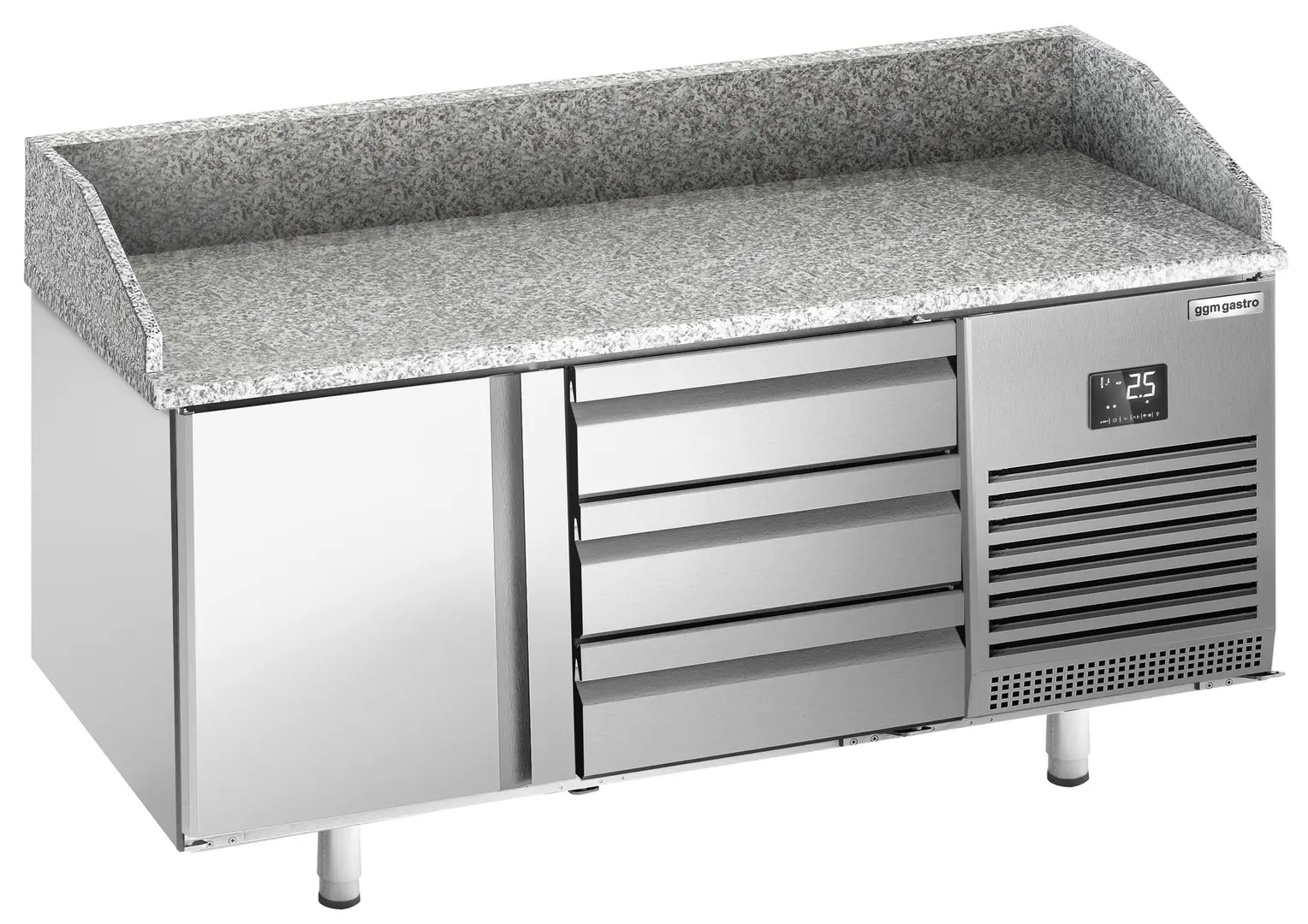 Masa frigorifica pentru pizza GGM Gastro POI157T1S1313 (Inox)