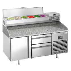Masa frigorifica pentru pizza GGM Gastro POI157T1S2313#AEI153 (Inox)