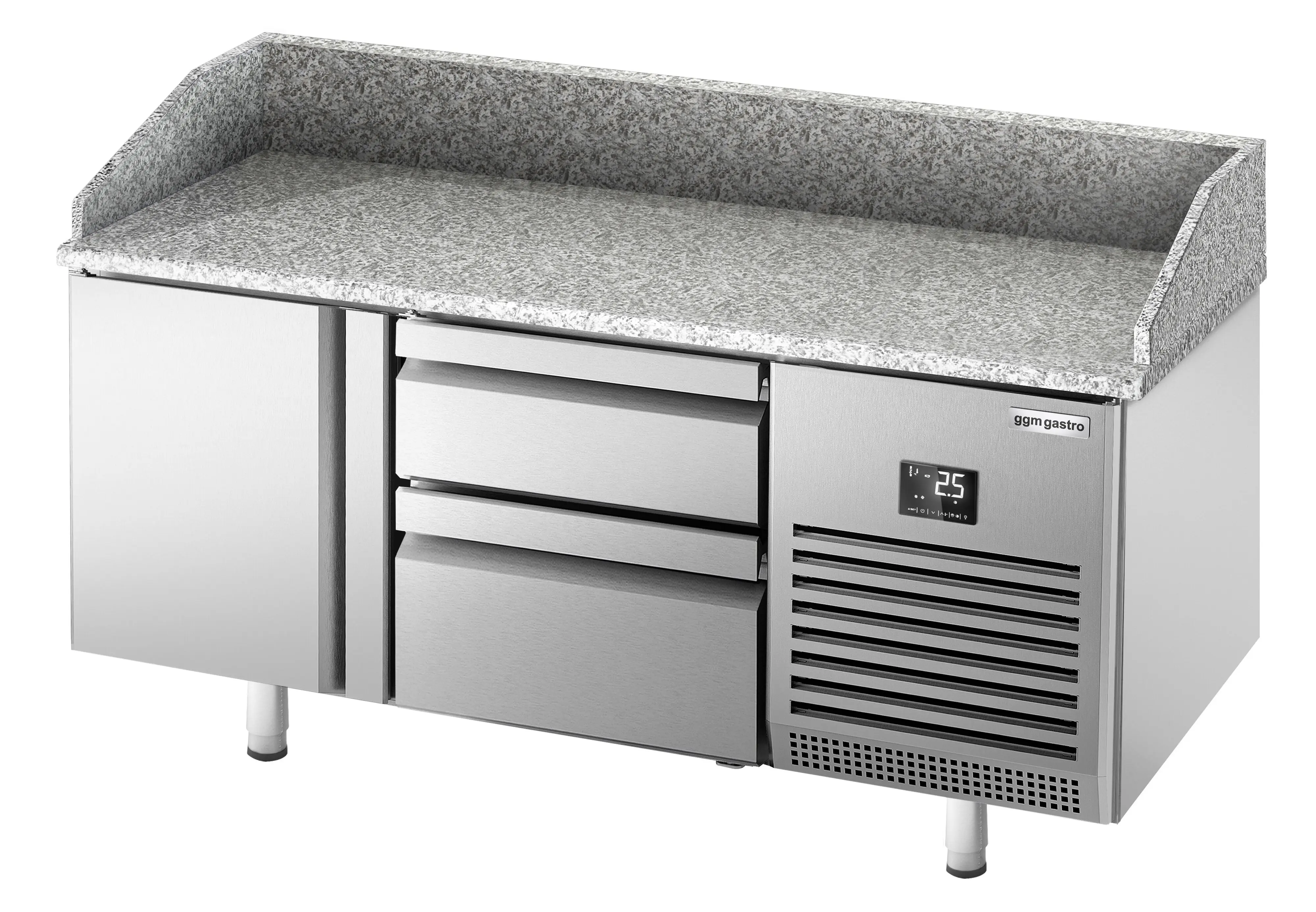 Masa frigorifica pentru pizza GGM Gastro POI157T1S2313 (Inox) - 3
