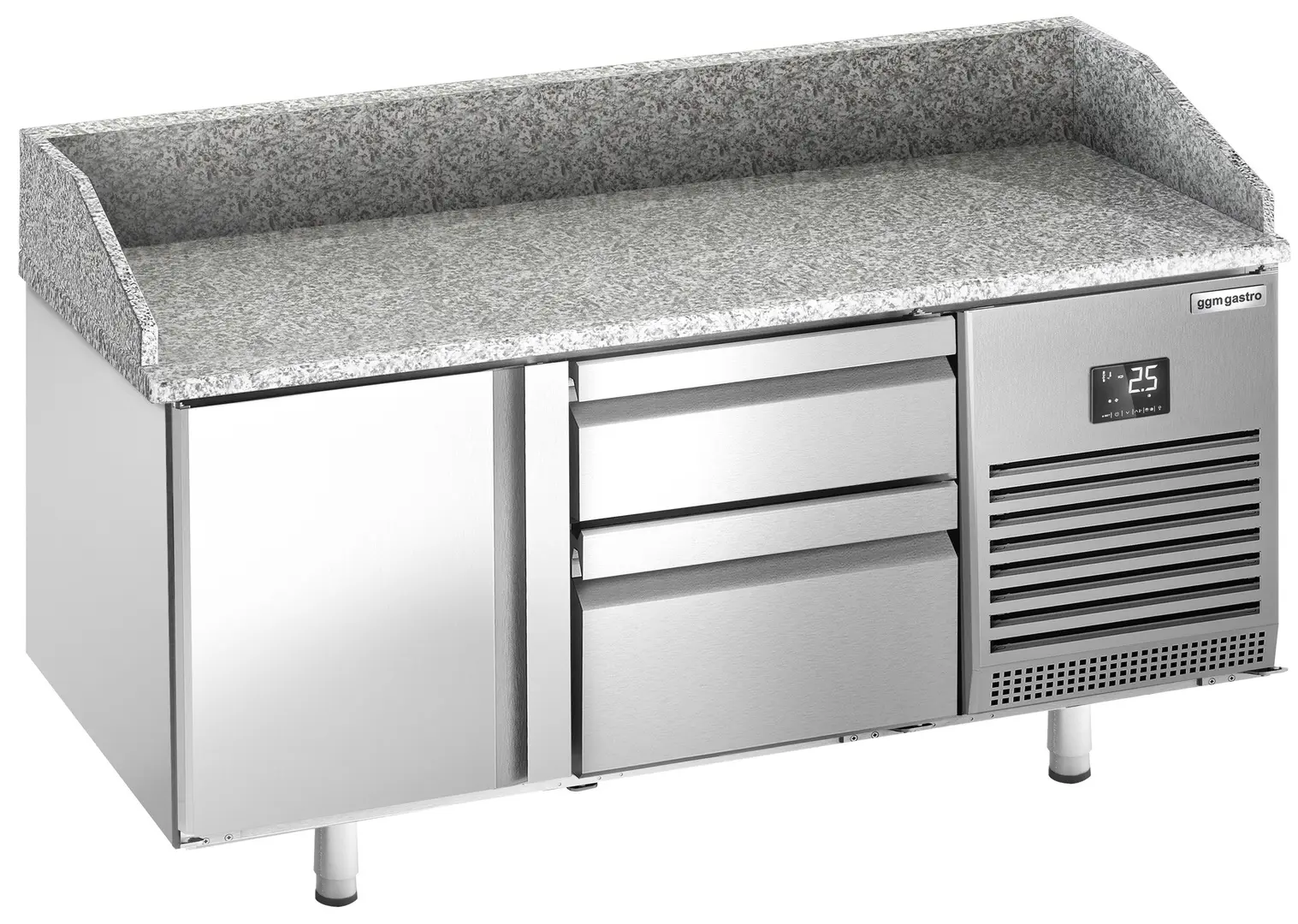 Masa frigorifica pentru pizza GGM Gastro POI157T1S2313 (Inox)