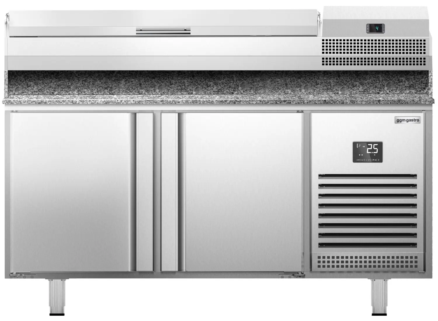 Masa frigorifica pentru pizza GGM Gastro POI178#AEI173 (Inox) - 3