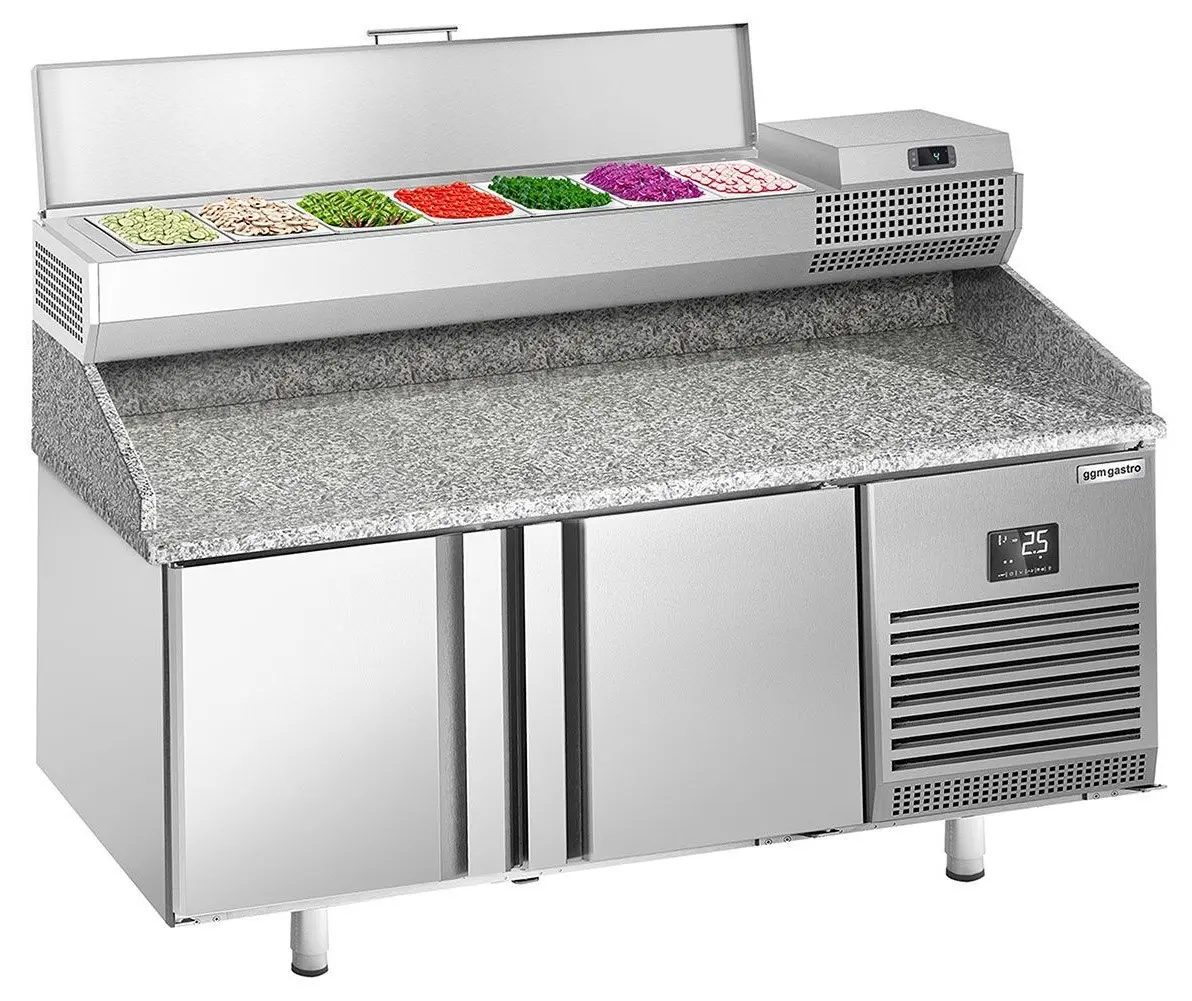Masa frigorifica pentru pizza GGM Gastro POI178#AEI173 (Inox)