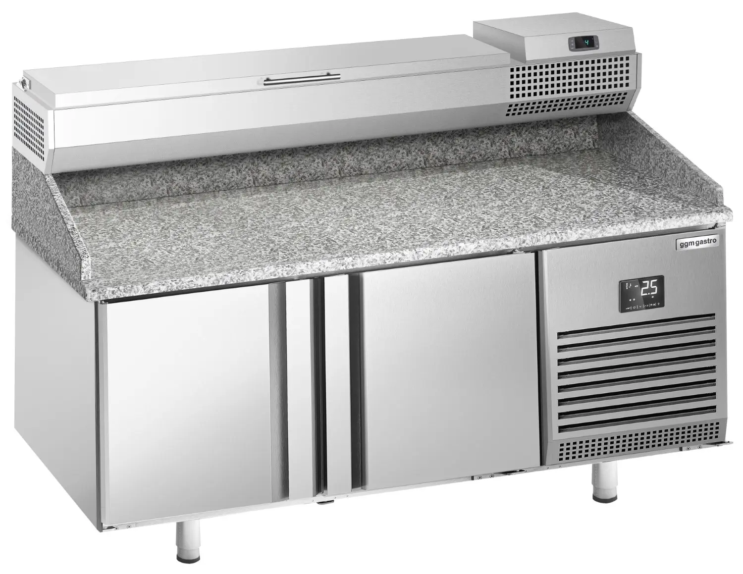 Masa frigorifica pentru pizza GGM Gastro POI178#AEI174 (Inox) - 2