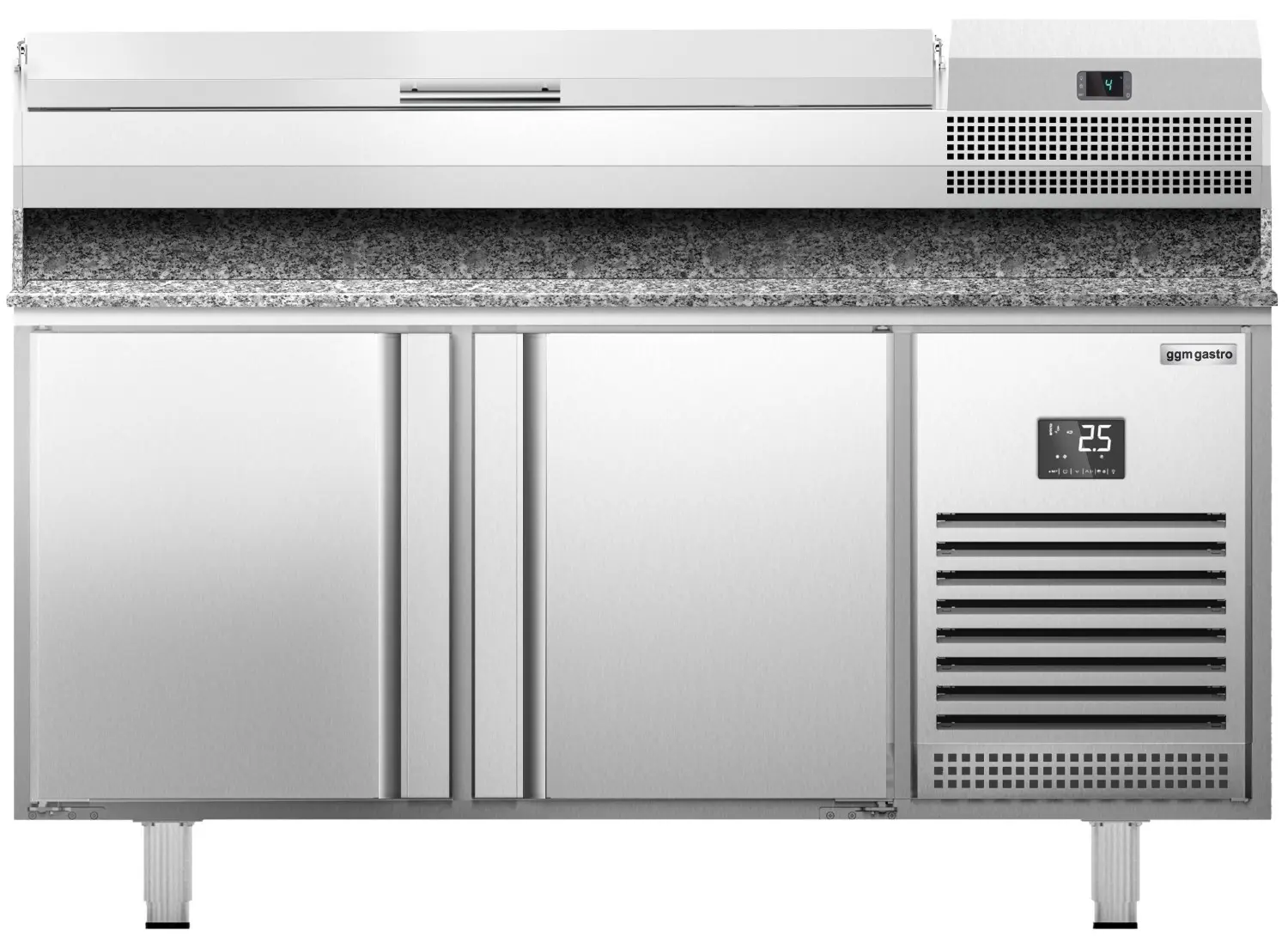 Masa frigorifica pentru pizza GGM Gastro POI178#AEI174 (Inox) - 3