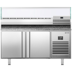 Холодильный стол для пиццы GGM Gastro POI178#AGI173 (Inox) Thumb